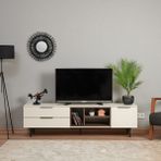 Just Home Royal Tv Ünitesi - Krem / Barok Ceviz - Krem - Barok Ceviz