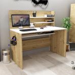 Just Home Safir Meşe Beyaz Genesis Çalışma Masası