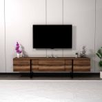 Just Home Setas Tv Ünitesi - Barok Ceviz - Renkli