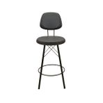 Just Home Soho Siyah 102,5x38x38 cm Metal Bar Taburesi