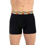 Just Inner Erkek Boxer Meyve Desenli (%47 Modal -%47 Pamuk -%6 Elastan) (Kırmızı, L)