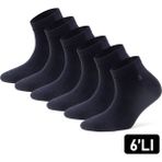 Just Inner Erkek Çorap 6'lı Patik (Bambu) - 41 - 44 - Lacivert