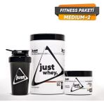 Just Nutrition Fitness Paketi - Medium 2 (Protein+Bcaa+1 Hediye) - Aromasız