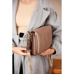 Just Polo Günlük Kombinlere Uygun Kadın Orijinal Yeni Sezon Omuz Çantası Shopper Ebat : 21 x 28 cm - Kum - Kahve