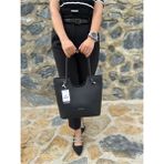 Just Polo Günlük Kombinlere Uygun Kadın Yeni Sezon Yumuşak Deri Lüks El Çantası Shopper - Siyah