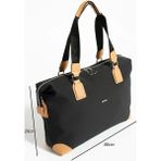 Just Polo Jp Polo Kadın Orijinal Büyük Boy El & Omuz Çantası Shopper Ebat : 33 x 40 cm - Siyah Taba