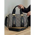 Just Polo Justpolo Kadın Kapitone Büyük Boy El ve Omuz Silindir Model Çanta TYC073823 - Gri