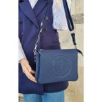Just Polo Justpolo Kadın Lacoste 6 Bölmeli Omuz ve Çapraz Çantası Suni Deri Modern Tasarım ile Şık Kullanım - Lacivert