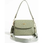Just Polo Kadın Baskılı Ayarlanabilir Askılı Shopper Lüks El & Omuz Çantası Shoulder Bag - Yeşil