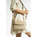 Just Polo Kadın Baskılı Ayarlanabilir Askılı Şık El & Omuz Çantası Ebat : 26 x 13 cm Shopper - Tek Ebat - Vizon
