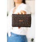 Just Polo Kadın Baskılı Şık Cüzdan - Kahve - Taba