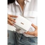 Just Polo Kadın Bol Kartlıklı Kağıt Para Bölmeli Cüzdan 12CMX10CM MDS02 - Beyaz