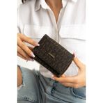 Just Polo Kadın Bol Kartlıklı Kağıt Para Bölmeli Cüzdan 12CMX10CM MDS02 - Kahverengi - Taba