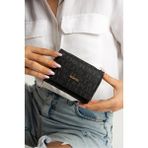 Just Polo Kadın Bol Kartlıklı Kağıt Para Bölmeli Cüzdan 12CMX10CM MDS02 - Siyah