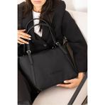 Just Polo Kadın Büyük Boy Ayarlanabilir Askılı Lüks Shopper El & Omuz Çantası Shoulder Bag - Tek Ebat - Siyah
