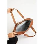 Just Polo Kadın Büyük Valiz Boy Ayarlanabilir Askılı Lüks El ve Omuz Çantası Shopper Ebat: 33 x 40 cm - Taba