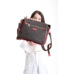 Just Polo Kadın Çapraz ve Omuz Çantası 2068MH - Kahverengi - Kırmızı