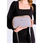 Just Polo Kadın Gri Taba Ayarlanabilir Uzun Askılı Omuz Çantası MH402323 - Gri - Taba