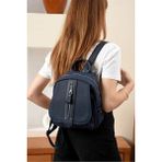 Just Polo Kadın Günlük Kullanıma Uygun Ayarlanabilir Askılı Lüks Sırt Çantası Shopper - Lacivert