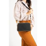 Just Polo Kadın Günlük Kullanıma Uygun Ayarlanabilir Askılı Şık Omuz Çantası Ebat : 26 x 16 cm - Siyah - Camel