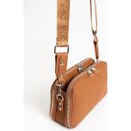 Just Polo Kadın Günlük Kullanıma Uygun Ayarlanabilir Askılı Şık Omuz Çantası Ebat : 26 x 16 cm - Taba