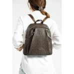 Just Polo Kadın Günlük Kullanıma Uygun Büyük Boy Sırt Çantası Shopper Ebat: 28 x 33 cm - Kahverengi