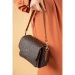 Just Polo Kadın Iki Askılı 3 Bölmeli Omuz ve Çapraz Çantası Kombin 02185-MH - Kahve - Taba