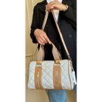 Just Polo Kadın Kapitone Büyük Boy El ve Omuz Silindir Model Çanta TYC073823 - Açık Gri