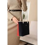 Just Polo Kadın Orijinal Just Polo Yeni Sezon Büyük Boy Lüks El Çantası Shopper Ebat : 25 x 30 cm - Kırmızı - Lacivert
