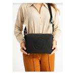 Just Polo kadın SİYAH 6 bölmeli omuz ve çapraz çantası TYCET076006
