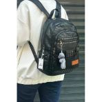 Just Polo Kadın Siyah Ithal Yıkamalı Deri Okul & Sırt Çantası Shopper 2310000MH