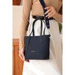 Just Polo Kadın Spor Model Ayarlanabilir Askılı Şık El ve Omuz Çantası Ebat : 24 x 20 cm Shopper - Tek Ebat - Siyah
