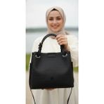 Just Polo Kadın Su Geçirmez Ayarlanabilir Askılı Büyük Boy Lüks Omuz Çantası Shoulder Bag Ebat: 27 x 30 cm - Tek Ebat - Siyah