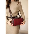 Just Polo Kadın Yeni Sezon Omuz Çantası 234023PC - Tek Ebat - Bordo - Kahverengi