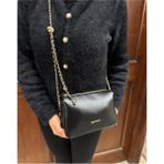 Just Polo Kadın Zincir Askılı Günlük ve Özel Kullanıma Uygun Şık Tasarımlı Omuz & Çapraz Çanta Shoulder Bag - Rugan Siyah