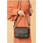 Just Polo Kahve Taba 2 Bölmeli Omuz Çantası Monogram 2197MH - Kahverengi - Taba
