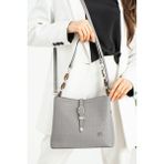 Just Polo MDS4014 Gri Kadın Omuz Çantası