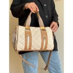 Just Polo Polo Kadın Kapitone Büyük Boy El ve Omuz Silindir Model Çanta TYC073823 - Ekru