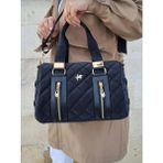 Just Polo Polo Kadın Kapitone Büyük Boy El ve Omuz Silindir Model Çanta TYC073823 - Metalik