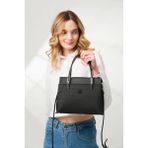 Just Polo Şıklığın ve Zarafetin Buluştuğu Shopper Siyah Kadın El Çantası Shoulder Bag