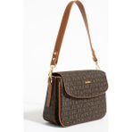 Just Polo Yeni Sezon Kolon Askılı 4 Bölmeli Kahverengi Taba Kadın Omuz Çantası 25X15CM PBU2174 - Kahverengi - Taba