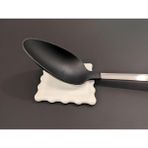 JUST3DPRINTINGS Ravioli Şeklinde Kepçe Altlığı - Beyaz