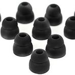 Justearbuds 10 çift çift Flansch kulaklık kulaklık yedek silikon kulak için ipuçları Audio-Technica/Skullcandy/Monster/Sony Ultimate Ears Sharp Sennheiser Phillips Panasonic Powerbeats Griffin JVC