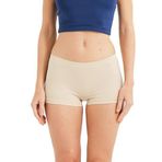 JUSTEVER Seamless Dikişsiz Kısa Külot İz Yapmayan Kadın Boxer - Aries, Ten, M