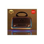 Juston -Ahşap Nostaljik Görünümlü Bluetoothlu USB-SD Card Mp3 Çalar Radyo Müzik Kutusu