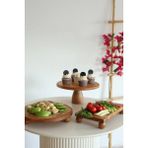 Justwood 3lü Ahşap Çeyiz Seti 29 cm Lucca ve Risus Tabaklar, Doğal Malzeme ile Zarif Tasarım