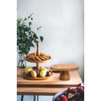 Justwood Justwood 2’Li 2 Katlı Kek Stantı Ve 25/10 Cm Lucca Pasta Sunumluk Seti - Ahşap