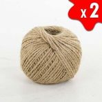JUT DEKORATİF 2 TOP – 100 Metre 100 Gram ÇUVAL HASIR HALAT İPİ