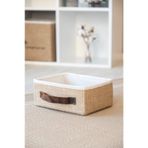 Jüt Dolap İçi Organizer Takı, Makyaj, Banyo, Ofis Düzenleyici Saklama Kutusu Organizer 30x23x13 Cm
