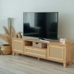 Jüt İskandinav Jüt Tv Ünitesi, Kumaş Kapaklı, 180 Cm